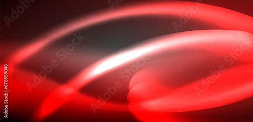 Neon-lit waves surge across background, mesmerizing dance of luminescence and motion. Dynamic backdrop captures essence of energy and modern aesthetics