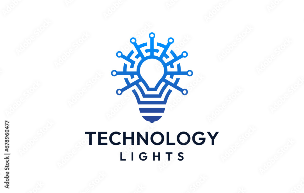 lamp technology circuit logo design lamp technology circuit logo design