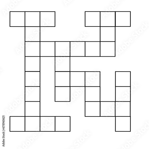 Crossword game  wordsearch puzzle grids set