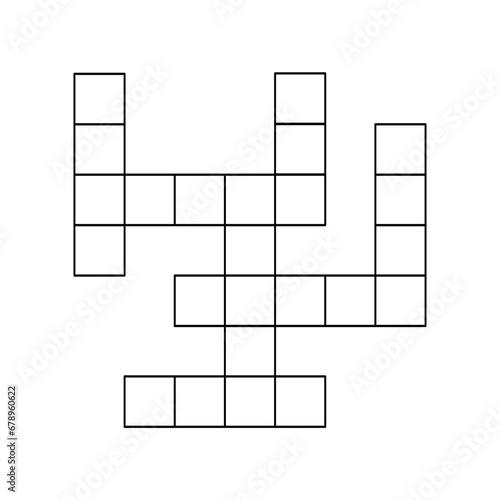 Crossword game wordsearch puzzle grids set