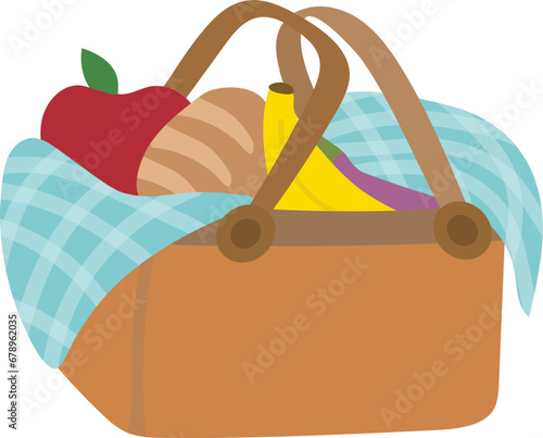 Picnic basket illustration