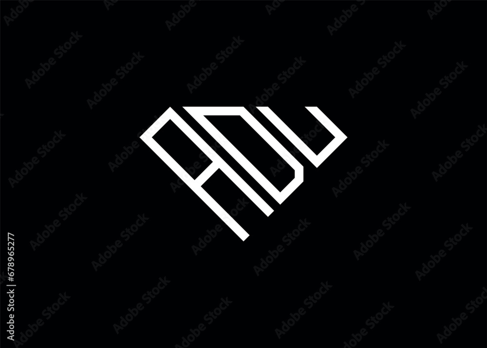 Modern letter A D U diamond shape logo And initial monogram A D U letter logo vector template Modern letter A D U diamond shape logo And initial monogram A D U letter logo vector template