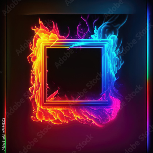Frame with fire, Burning frame, Fire picture photo frame, fire polaroid wallpaper, fire picture frame wallpaper