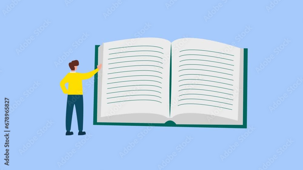 animated education reading books motion graphic animated education reading books motion graphic