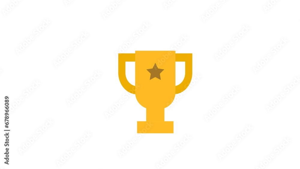 animated winner throphy achievement motion graphic animated winner throphy achievement motion graphic