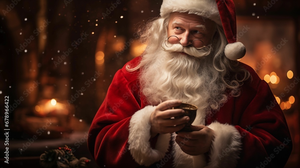 Santa Claus image, christmas background. Santa Claus image, christmas background.