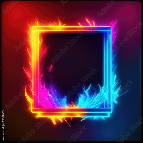 Frame with fire, Burning frame, Fire picture photo frame, fire polaroid wallpaper, fire picture frame wallpaper