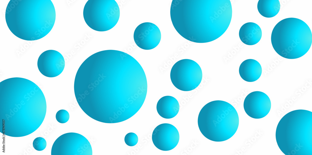 blue gradient color circle seamless pattern background 
