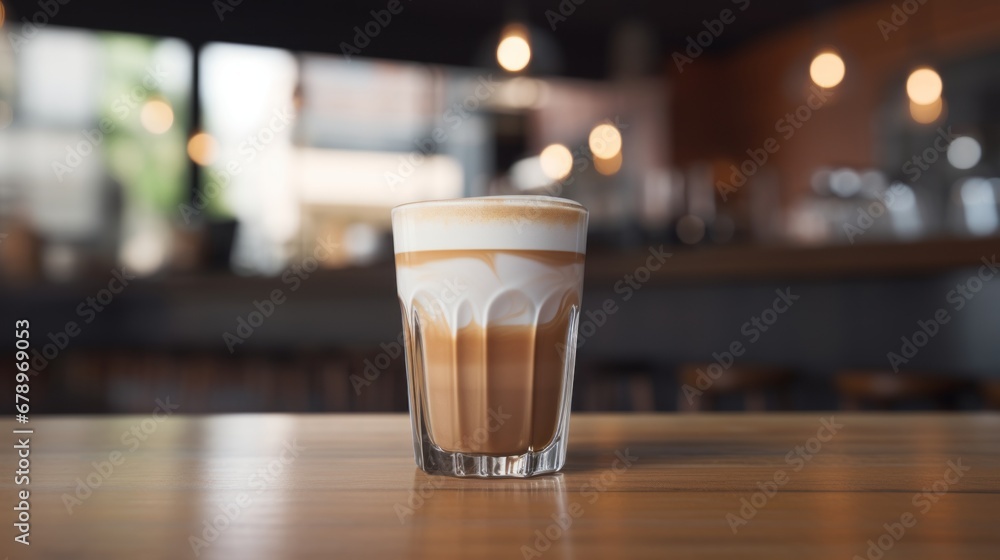hot, fresh coffee in a cozy, sunny latte coffee put on table in cafe restaurant, drink breakfast in the morning milk latte with coffee foam in glass mug with ingredients free copy space hot, fresh coffee in a cozy, sunny latte coffee put on table in cafe restaurant, drink breakfast in the morning milk latte with coffee foam in glass mug with ingredients free copy space