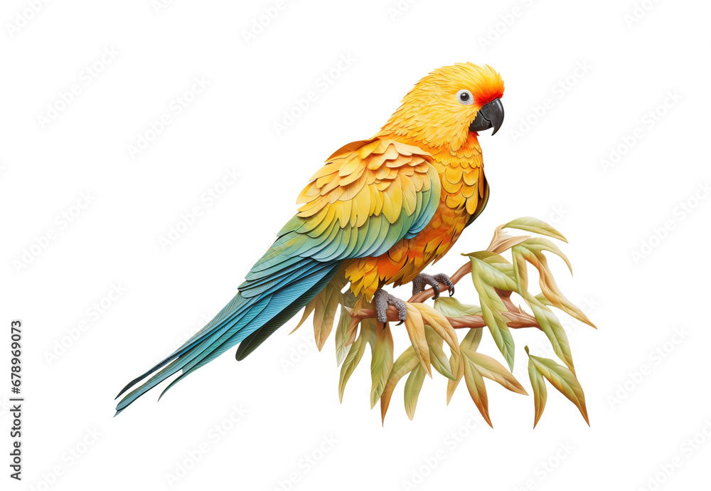 red and yellow macaw