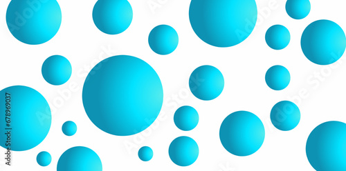 blue gradient color circle seamless pattern background 
