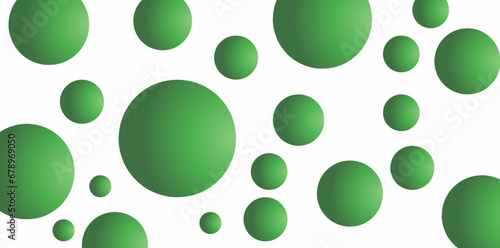 green gradient color circle seamless pattern background 
