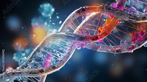 Image of abstract human DNA.