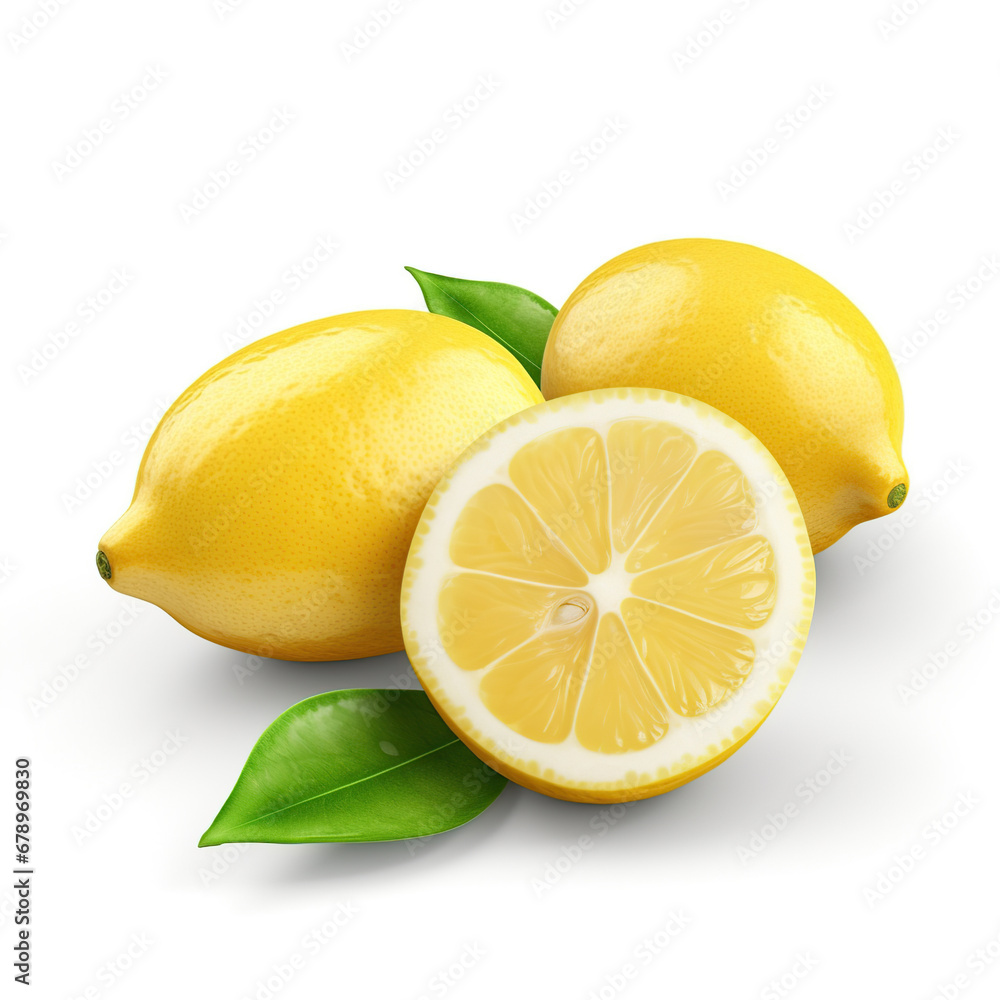 lemon fruit isolated on white background lemon fruit isolated on white background