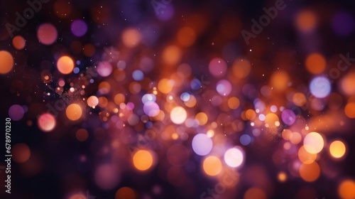 Abstract purple bokeh Christmas background