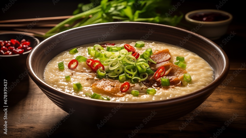 Flavorful Congee with Toppings Flavorful Congee with Toppings