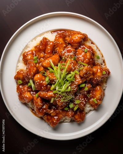 Mouthwatering Plate of General Tso's Chicken