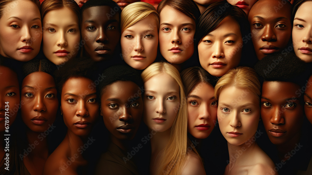 Many people of different races 