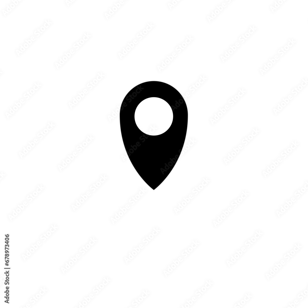 simple shape vector icon of location point simple shape vector icon of location point