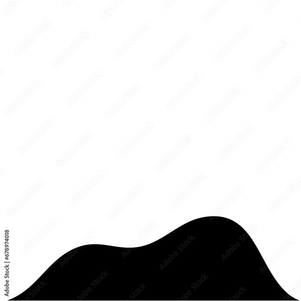 Hill Silhouette Illustration Hill Silhouette Illustration
