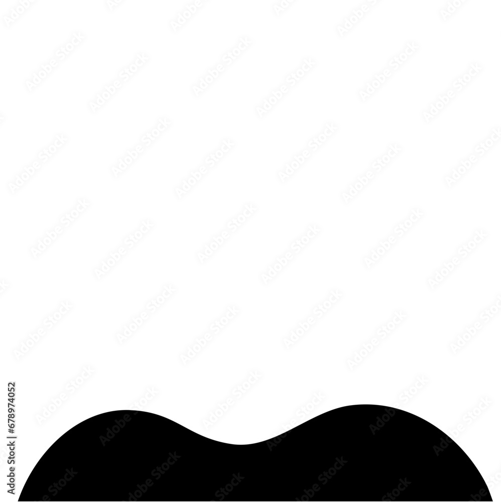 Fototapeta premium Hill Silhouette Illustration