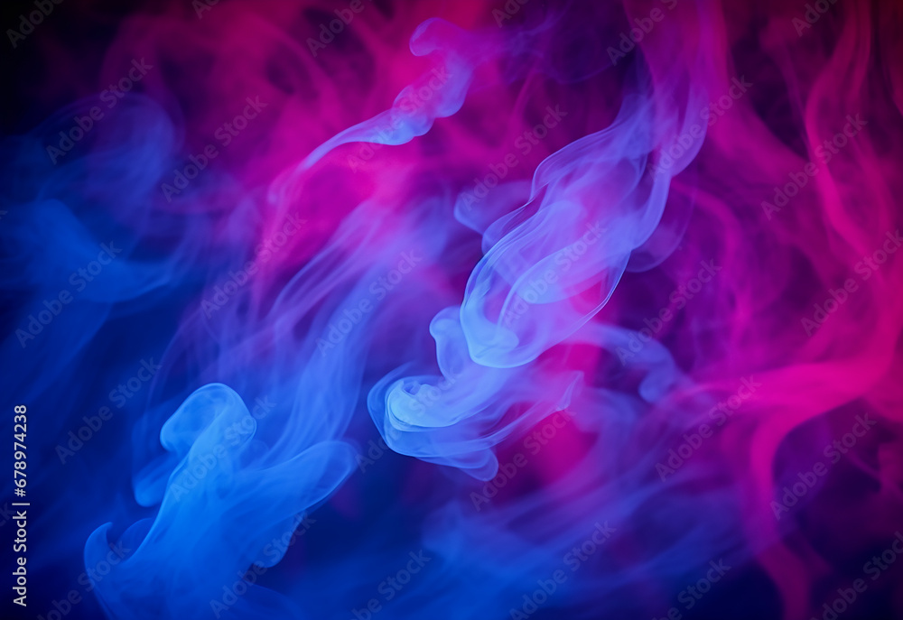 Fototapeta premium abstract colorful smoke isolated on black background