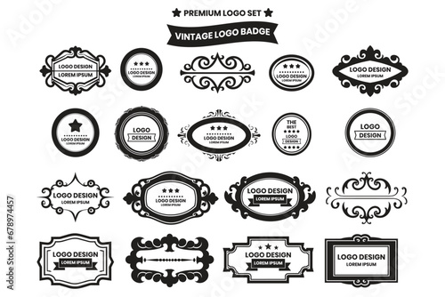 logos and badges in vintage style