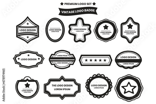 logos and badges in vintage style