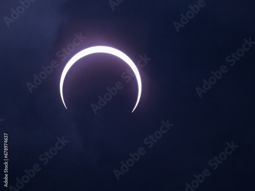 Resolving Annular Eclipse Photographed on October 14, 2023, in Beeville, Texas.
