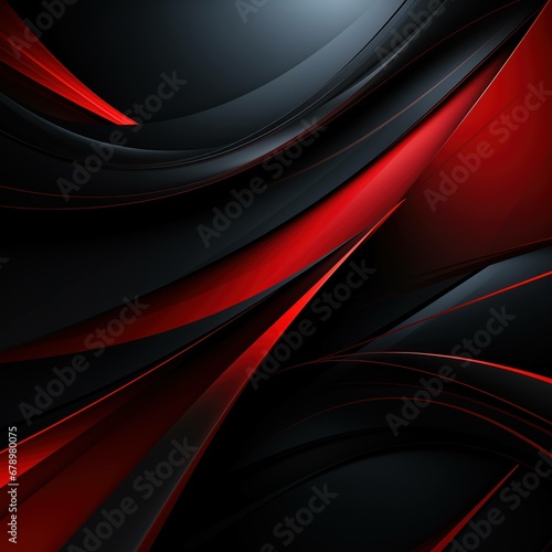 Dynamic Contrast: A Striking Black and Red Abstract Vector Background