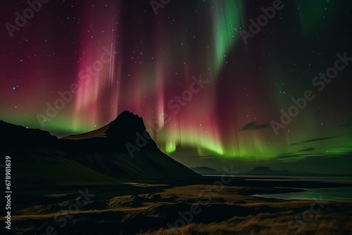 Illuminated Icelandic Skies: A Mesmerizing Display of Aurora Borealis © Taiga NYC