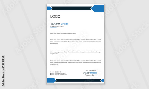 Creative latter head design, Business latter head template