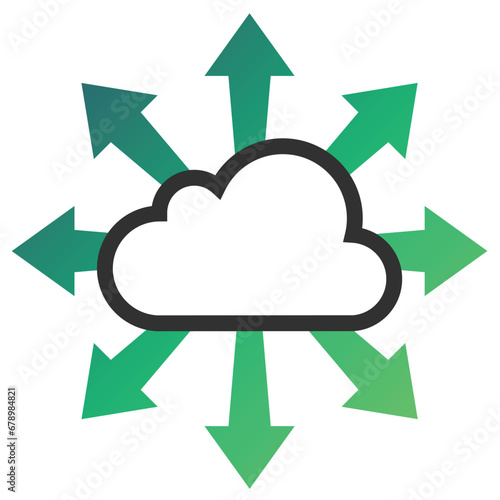 illustration of a icon autoscale instances