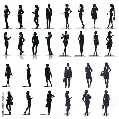 silhouettes of people