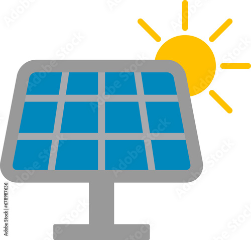 Solar panel icon