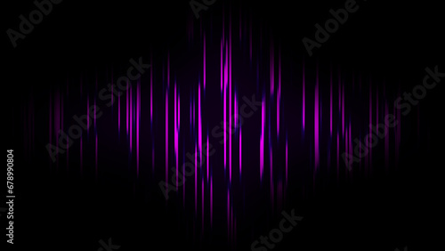 Abstract sound wave on black background. Abstract audio noise background. waving, sound, vibration and pulsing lines. Graphic design elements for music illustration.