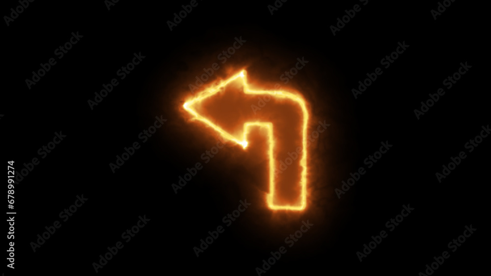 Fire effect directional arrow sign. fire arrow sign and symbol. Colorful and shining retro light sign. Glowing Fire effect arrow pointers on black background. Fire effect directional arrow sign. fire arrow sign and symbol. Colorful and shining retro light sign. Glowing Fire effect arrow pointers on black background.