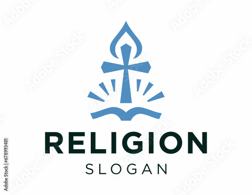 Logo about Religion created using the CorelDraw application. on a white background.