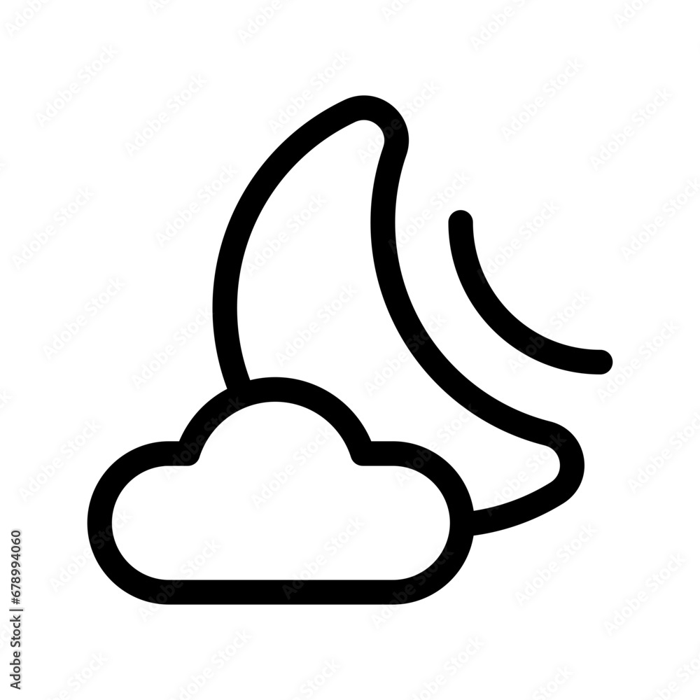 Moon Icon Vector Symbol Design Illustration Moon Icon Vector Symbol Design Illustration