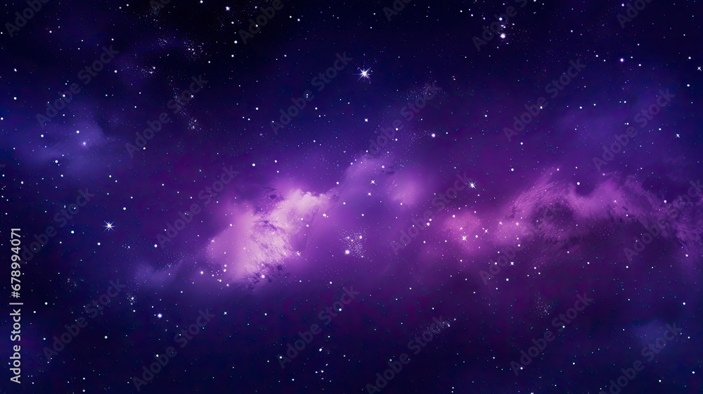 Fototapeta premium Galactic Space Wallpaper in Dark and Light Violet Hues.
