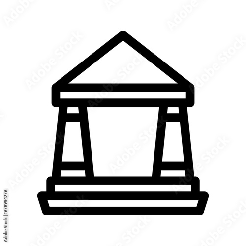 Court Icon Vector Symbol Design Illustration