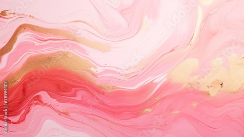 Liquid Marble Design Background with Abstract Painting and Gold Splash Texture.