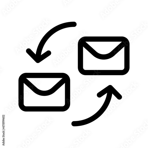 Sync Email Icon Vector Symbol Design Illustration