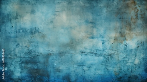 Grunge-Style Textured Blue Background.