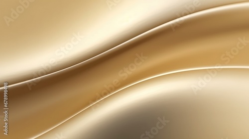 The abstract background of metal texture with empty space in soft light gold color. 3D illustration of exuberant. generative AI