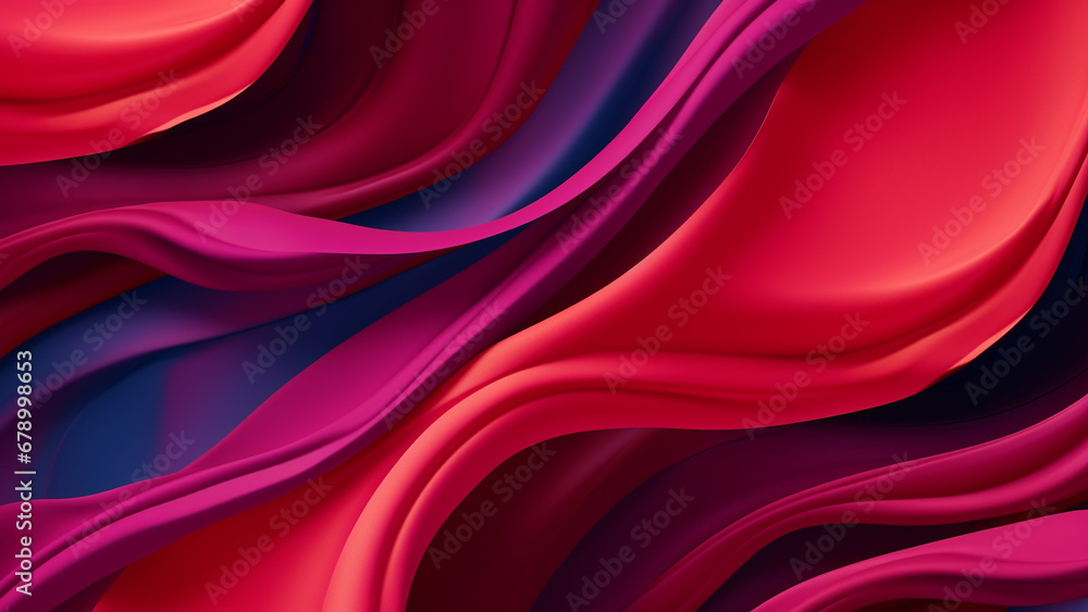Cherry Red and Plum Fluid Color Waves Abstract Pattern Cherry Red and Plum Fluid Color Waves Abstract Pattern