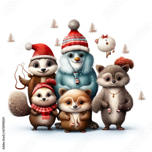 Wallpaper Mural snowman with gifts Torontodigital.ca