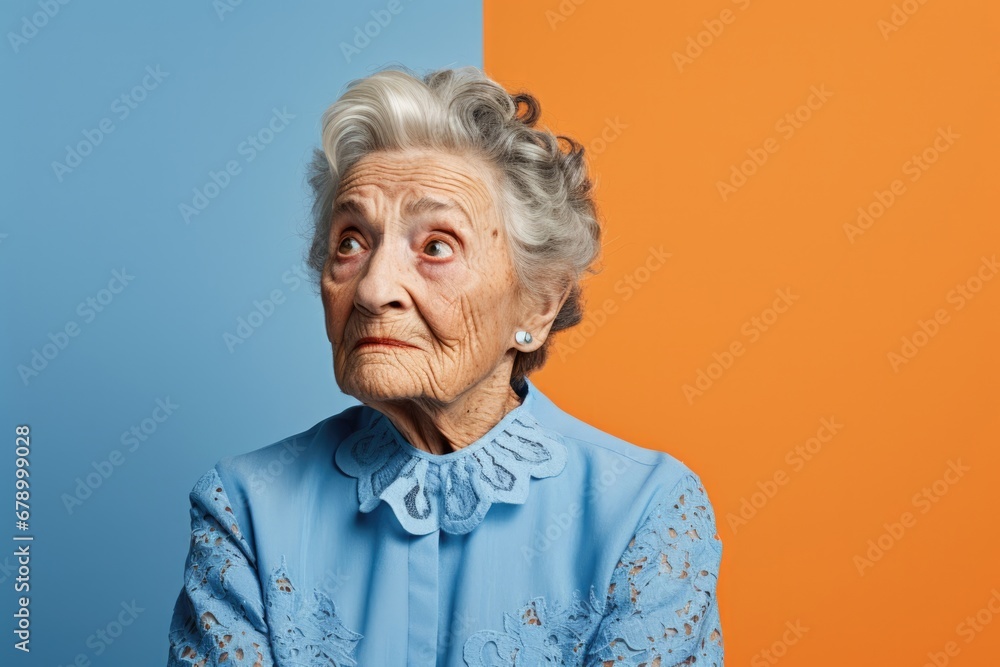 Caucasian old grandmother women mature face female elderly person portrait senior