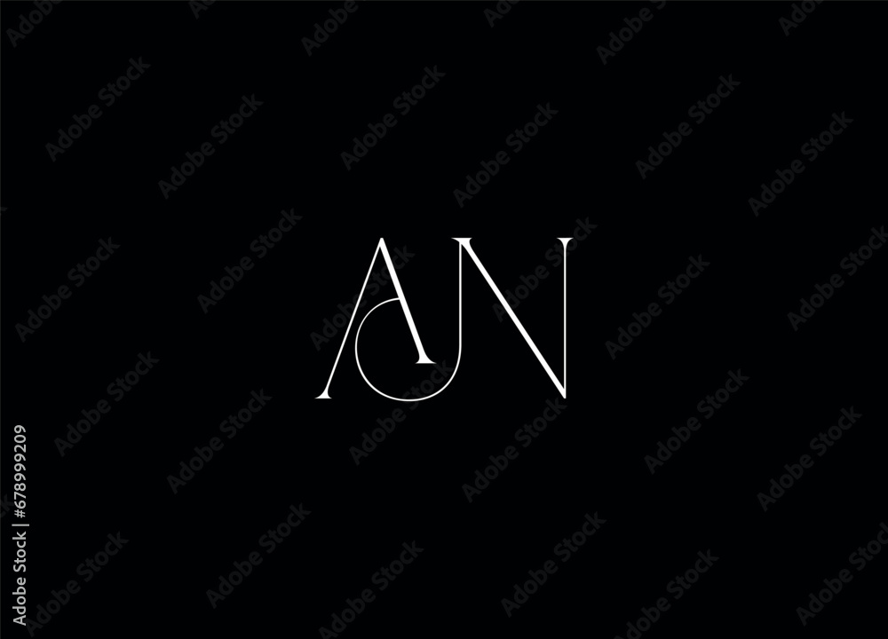 AN initial logo design and creative logo AN initial logo design and creative logo