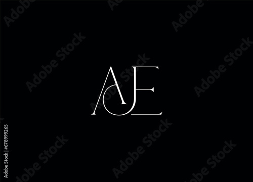 AE initial logo design and creative logo